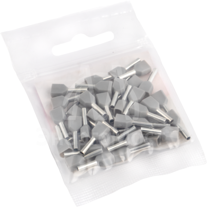 Наконечник штыревой втулочный изол. НШвИ(2) 0.75-8 (уп.50шт) EKF nhvi2-0.75-8