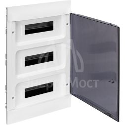 Щиток пластиковый встраиваемый Practibox S 3х12 дым. дверь Leg 135553