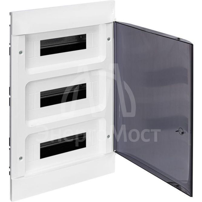 Щиток пластиковый встраиваемый Practibox S 3х12 дым. дверь Leg 135553