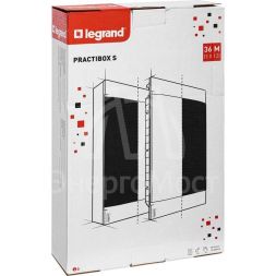 Щиток пластиковый встраиваемый Practibox S 3х12 дым. дверь Leg 135553