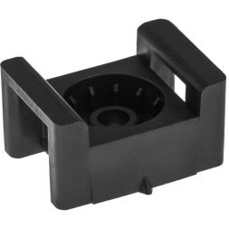 Площадка под стяжку для прямого монтажа 22х16мм черн. (уп.100шт) Rexant 07-2111