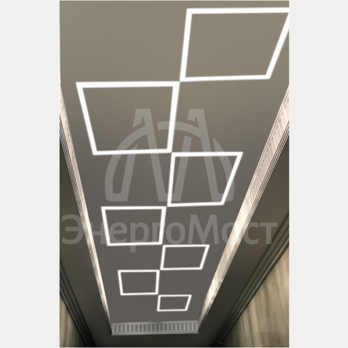 Светильник-рамка светодиодный LBS-2302 45Вт 6500К 5000лм блок питания в компл. бел. Camelion 13986