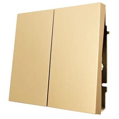 Выключатель 2-кл. СП ZIMA IP20 10А безвинт. зажим зол. LEZARD 704-3688-101QC