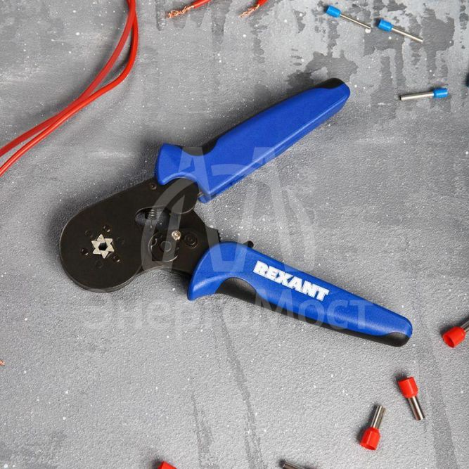 Кримпер для обжима штырьевых након. 0.08-6.0кв.мм (HT-866; HSC8 6-6) Rexant 12-3205