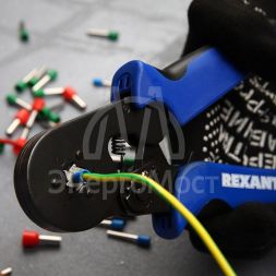 Кримпер для обжима штырьевых након. 0.08-6.0кв.мм (HT-866; HSC8 6-6) Rexant 12-3205