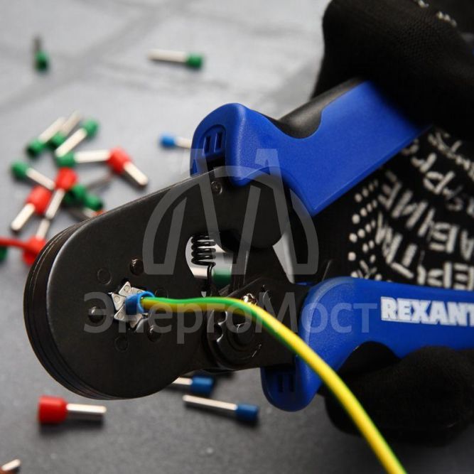 Кримпер для обжима штырьевых након. 0.08-6.0кв.мм (HT-866; HSC8 6-6) Rexant 12-3205