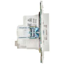 Розетка SKANDY 16А с заземл. защ. штроки б/к SK-R06W арктич. бел. IEK SK-R14-16-1-K01