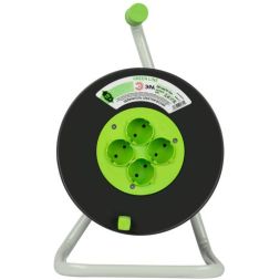 Удлинитель на пластик. катушке 4х15м без заземл. KAT-2x0.75-15m Greenline ПВС 2х0.75 Эра Б0065052