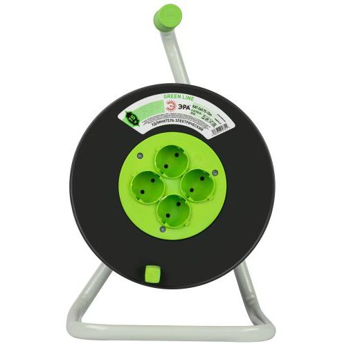 Удлинитель на пластик. катушке 4х15м без заземл. KAT-2x0.75-15m Greenline ПВС 2х0.75 Эра Б0065052