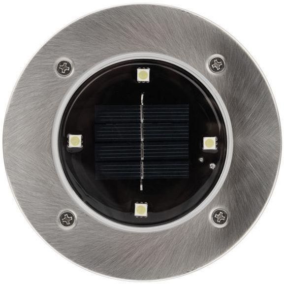 Светильник светодиодный Взлетные Огни IP65 6500К холод. бел. с солнечн. панелью и аккумулятором монтаж в грунт Lamper 602-246