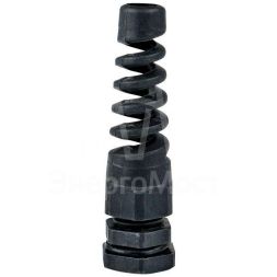 Сальник PG9 IP54 с гибким отводом d отверстия 15мм d проводника 4-8мм EKF plc-pg-9-g