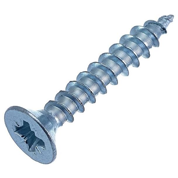 Саморез универсальный 3.5х25 бел. цинк (уп.200шт) коробка СТРОЙМЕТИЗ UTORM2150443