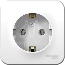 Розетка 1-м ОП BLANCA 16А 250В без шторок с заземл. изол. пласт. бел. SchE BLNRA010111