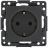 Механизм розетки 1-м СП Стокгольм 16А IP20 с заземл. защ. шторки черн. PROxima EKF EZR16-028-10