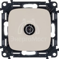 Механизм розетки TV с топологией &amp;quot;звезда&amp;quot; Valena Allure 1 выход 0-2400МГц с лиц. панелью сл. кость Leg 753851