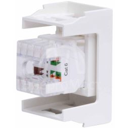Розетка компьютерная 1-м 1мод. Viva RJ45 кат.6 бел. DKC 45058