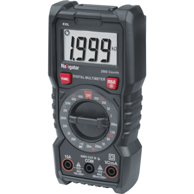 Мультиметр 95 765 NMT-Mm-830L цифровой Navigator 95765