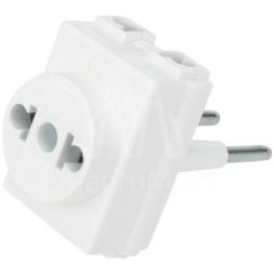 Переходник электрический "Козья ножка" 220В 10А REXANT 11-1065