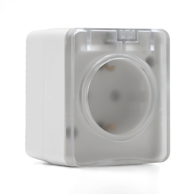 Розетка ОП AtlasDesign Profi54 с заземл. со шторками 16А 250В бел. SchE ATN540145