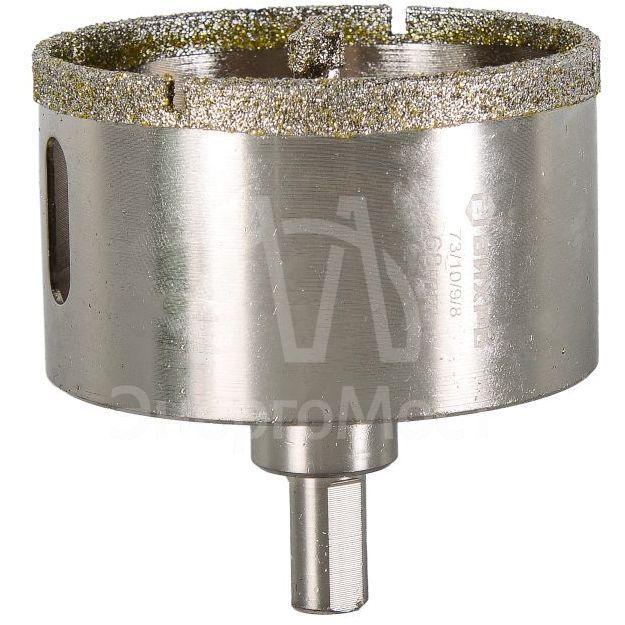 Коронка алмазная Вихрь по керамограниту/керамике, 68 мм