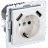 Розетка BRITE РЮш10-2-БрБ 16А с USB A+A 3.1А с заземл. защ. шторки бел. IEK BR-R14-16-U21-D31-K01