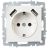 Розетка BRITE РЮш10-2-БрБ 16А с USB A+A 3.1А с заземл. защ. шторки бел. IEK BR-R14-16-U21-D31-K01