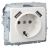Розетка BRITE РЮш10-2-БрБ 16А с USB A+A 3.1А с заземл. защ. шторки бел. IEK BR-R14-16-U21-D31-K01
