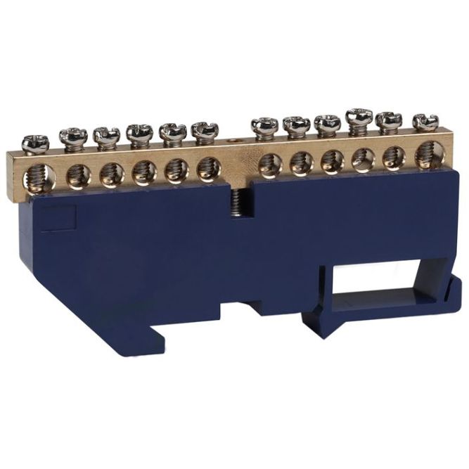 Шина нулевая с изолятором OptiKit BB-D-N-DIN-12-6х9 син. КЭАЗ 277840