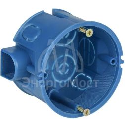 Коробка установочная С3 d68x45 для твердых стен (с саморезами и стык. узлами) IEK UKT10-068-045-000-A-S-UO