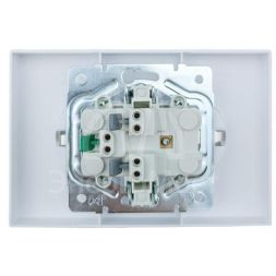 Розетка 2-мест. с/з СП ZIMA IP20 16А ПБТ безвинт. зажим бел. LEZARD 704-0200-127BQC