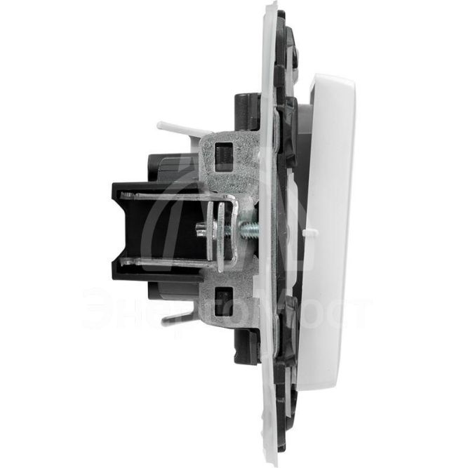 Механизм выключателя 1-кл. СП Valena Life 10А IP44 250В 10AX с лиц. панелью безвинт. зажимы бел. Leg 752151