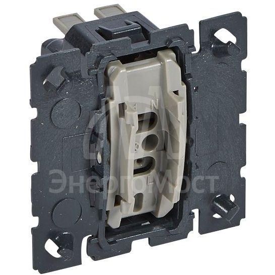 Механизм переключателя на 2 направления 1-кл. 1п 2мод. СП Celiane 10А IP21 230В 10AX сер. Leg 067001