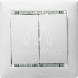 Механизм выключателя 2-кл. СП Valena 10А IP31 250В бел. Leg 774405