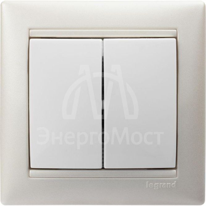 Механизм выключателя 2-кл. СП Valena 10А IP31 250В бел. Leg 774405