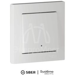 Выключатель 1-кл. AtlasDesign Smart 10А (сх. 1) L+N с подсветкой Zigbee механизм бел. SE ATN000113Z
