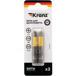 Бита PZ2х50мм для шуруповерта (уп.2шт) Kranz KR-92-0419-1