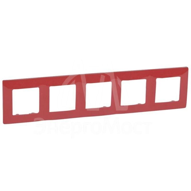 Рамка 5-м Etika красн. Leg 672535