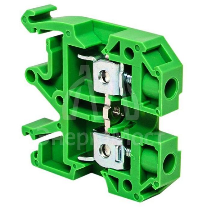 Колодка клеммная JXB-2.5/35 (25а) зел. EKF plc-jxb-2.5/35gn