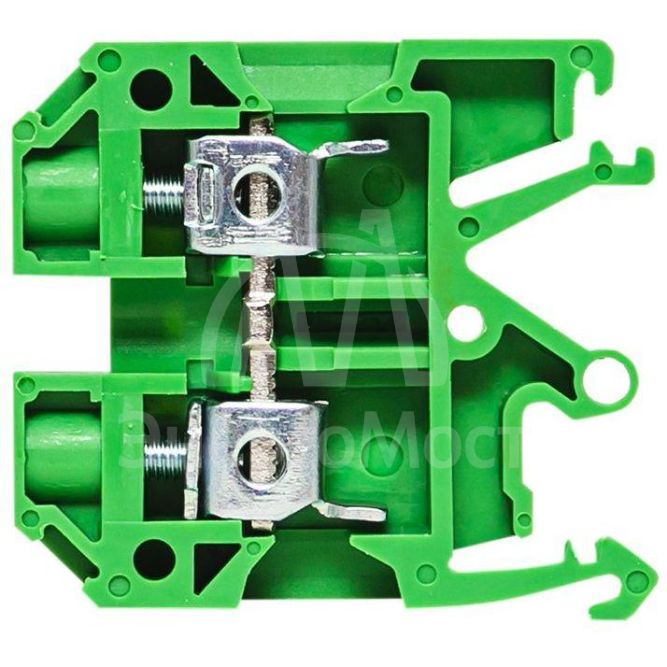 Колодка клеммная JXB-2.5/35 (25а) зел. EKF plc-jxb-2.5/35gn