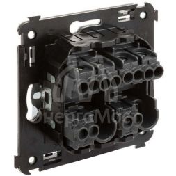 Кнопка двухклавишная СП &amp;quot;Avanti&amp;quot; &amp;quot;Закаленная сталь&amp;quot; DKC 4404154