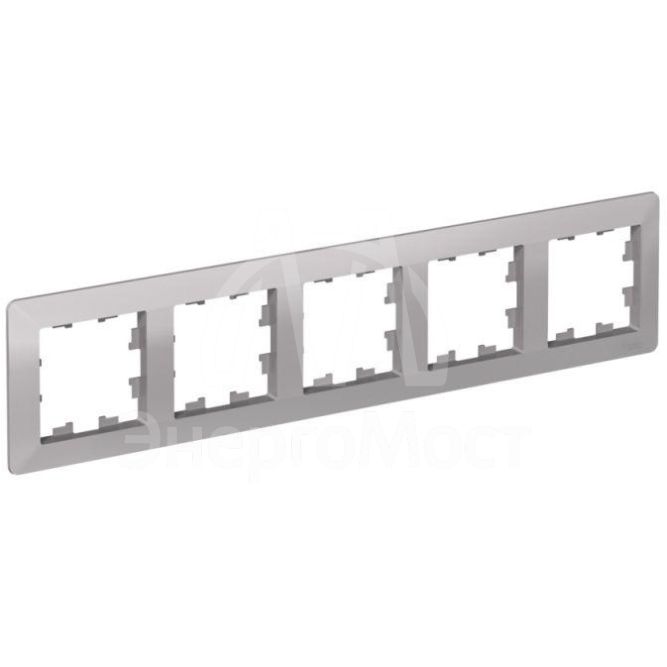 Рамка 5-м AtlasDesign Air алюм./дым. черн. SE ATN220305