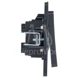 Переключатель проходной 2-кл. Стокгольм 10А механизм черн. PROxima EKF EZV10-027-10