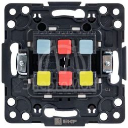Переключатель проходной 2-кл. Стокгольм 10А механизм черн. PROxima EKF EZV10-027-10