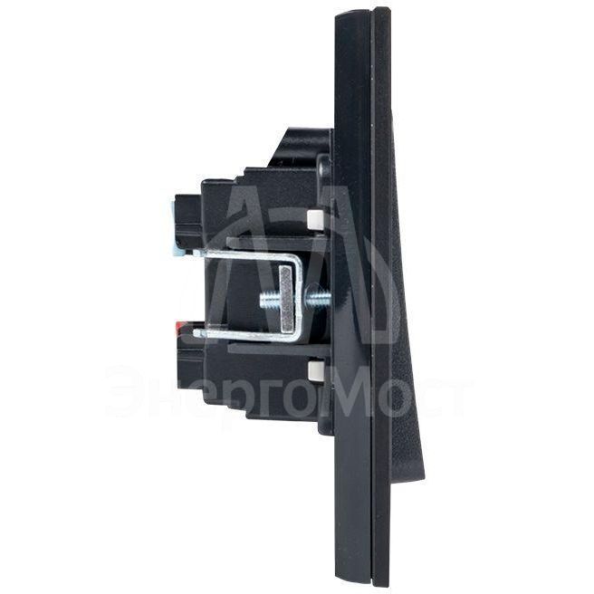 Переключатель проходной 2-кл. Стокгольм 10А механизм черн. PROxima EKF EZV10-027-10