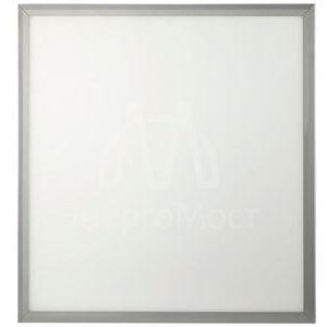 Светильник светодиодный SPL-5-40-4K (S) 595х595х8 40Вт 4000К IP40 2800лм универс. Ra&amp;amp;gt;80 без драйвера NationStar ультратонкая панель серебр. ЭРА Б0026959