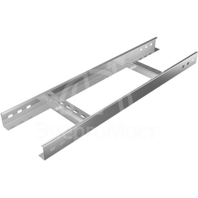 Лоток лестничный 200х50 L3000 сталь 1.2мм LL50х200х1.2х3000 КМ LO1002