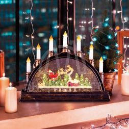 Светильник декоративный &amp;quot;Подсвечник&amp;quot; с эффектом снегопада Neon-Night 501-164