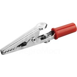 Зажим &amp;quot;крокодил&amp;quot; 15А 80 848 OAC-15A-53-R25 красн. ОНЛАЙТ 80848