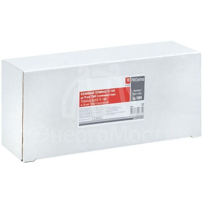 Терминал клеммный TC-1504 до 70кв.мм 150А 4 клеммные пары EKF tc-1504