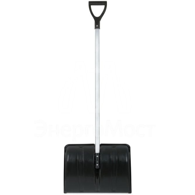 Лопата для уборки снега &amp;quot;Снеговик&amp;quot; 500х375х1355мм алюм. черенок; пластик. 68104